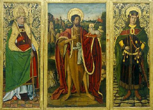 Miguel Ximenez Saint John the Baptist; Saint Fabian and Saint Sebastian oil painting picture